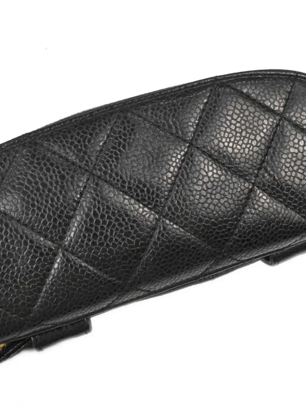 Chanel Black Calfskin Waist Bum Bag #80/32 168605